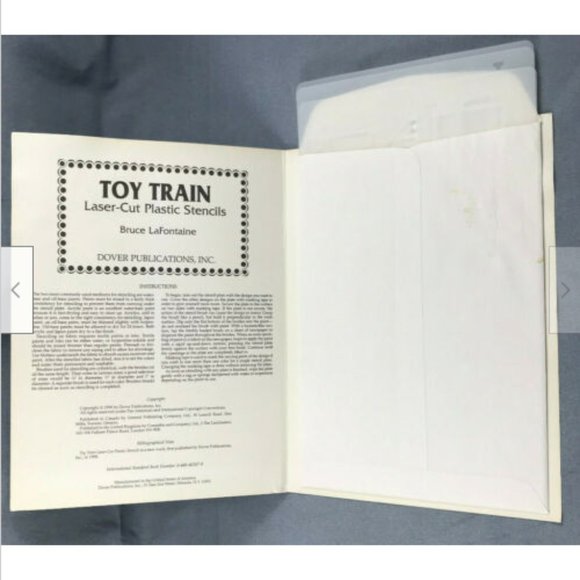 UNUSED Craft Decor Reusable Stencils Tank Engine Steam Train Jungle Farm Animal - Picture 5 of 5